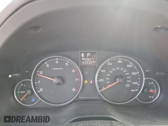 2014 Subaru Outback 2.5i with VIN 4S4BRBAC2E3251901, listed as a Copart auction lot 56006135 with 135,939 mi miles and Salvage title. Bid and sale history available at DreamBid. Image 9.