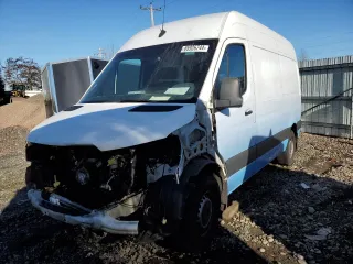 2021 Mercedes-Benz Sprinter Cargo with VIN W1Y4EBHY9MT059542, listed as a Copart auction lot 85926744 with 95,115 mi miles and Salvage Title. Bid and sale history available at carsss.com. Image 1.