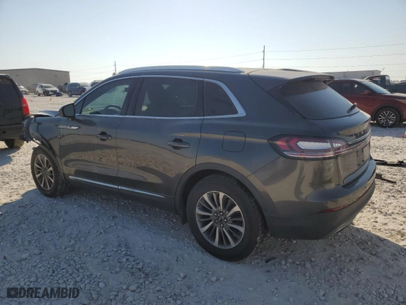 2020 Lincoln Nautilus Standard with VIN 2LMPJ6J9XLBL29299, listed as a Copart auction lot 75356274 with 66,044 mi miles and Salvage Title. Bid and sale history available at carsss.com. Image 2.