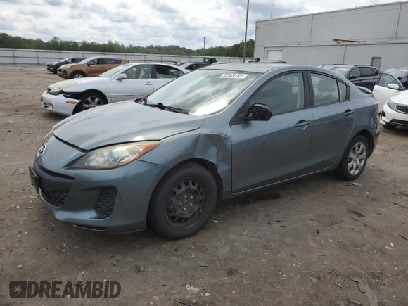 2013 Mazda 3 i Sport with VIN JM1BL1UP2D1790477, listed as a Copart auction lot 57249185 with 104,480 mi miles and Clean title. Bid and sale history available at DreamBid. Image 1.