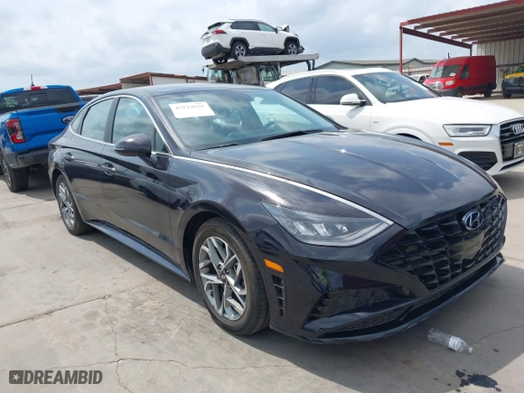 2023 Hyundai Sonata SEL with VIN KMHL64JA8PA270894, listed as a IAAI auction lot 42124828 with 51,411 mi miles. Bid and sale history available at carsss.com. Image 1.
