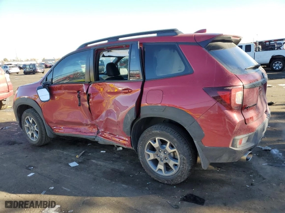 2022 Honda Passport TrailSport with VIN 5FNYF8H63NB029087, listed as a Copart auction lot 88912905 with 14,386 mi miles and Salvage Title. Bid and sale history available at carsss.com. Image 2.