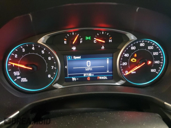 2019 Chevrolet Equinox LT z VIN 2GNAXUEV9K6217415, wystawiony jako Copart lot #55616405 z przebiegiem 61 149 mil mil oraz Szkoda całkowita • Salvage title. Historia ofert i sprzedaży dostępna na DreamBid. Obrazek 9.