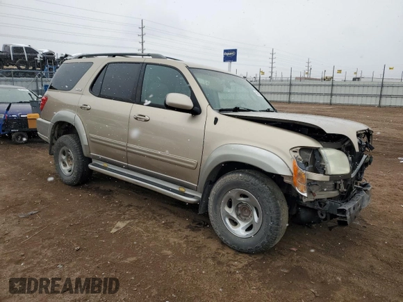 2003 Toyota Sequoia SR5 with VIN 5TDZT34A13S198804, listed as a Copart auction lot 53905185 with 250,067 mi miles and Salvage Title. Bid and sale history available at carsss.com. Image 4.