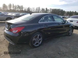 2018 Mercedes-Benz CLA with VIN WDDSJ4GB6JN529693, listed as a Copart auction lot 43001223 with 85,582 mi miles. Bid and sale history available at carsss.com. Image 3.