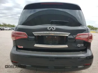 2012 Infiniti QX56 8-passenger with VIN JN8AZ2ND3C9716249, listed as a Copart auction lot 75364924 with 0 mi miles and Clean Title. Bid and sale history available at carsss.com. Image 6.