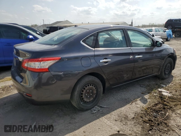 2015 Nissan Sentra SV with VIN 3N1AB7AP8FL648302, listed as a Copart auction lot 54629235 with 135,585 mi miles and Clean Title. Bid and sale history available at carsss.com. Image 3.
