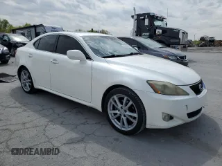 2006 Lexus IS 250 with VIN JTHBK262865016822, listed as a Copart auction lot 53750395 with 207,438 mi miles and Salvage Title. Bid and sale history available at DreamBid. Image 4.