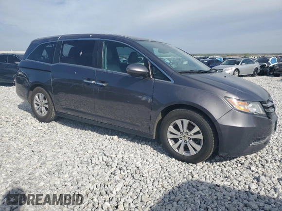 2016 Honda Odyssey EX-L with VIN 5FNRL5H63GB075758, listed as a Copart auction lot 50890445 with 139,564 mi miles and Salvage Title. Bid and sale history available at carsss.com. Image 4.
