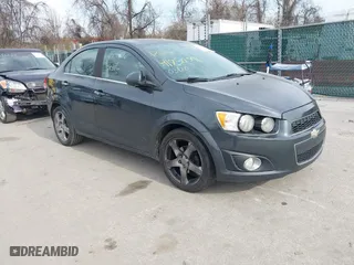 2014 Chevrolet Sonic LTZ with VIN 1G1JE5SB1E4200234, listed as a IAAI auction lot 41850396 with 173,324 mi miles. Bid and sale history available at carsss.com. Image 1.
