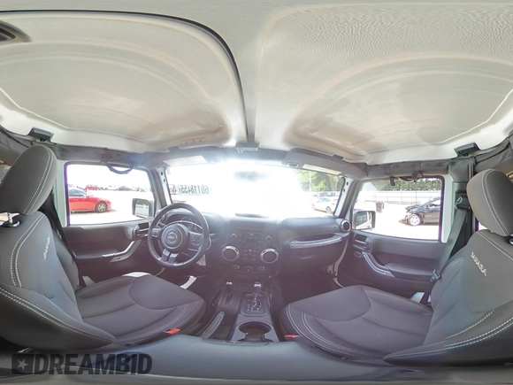 2017 Jeep Wrangler Unlimited Sahara with VIN 1C4HJWEG8HL580262, listed as a Copart auction lot 60118455 with 63,075 mi miles and Salvage title. Bid and sale history available at DreamBid. Image 15.