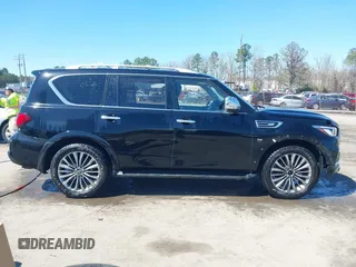 2019 Infiniti QX80 Luxe with VIN JN8AZ2NE1K9234497, listed as a IAAI auction lot 41833481 with 126,754 mi miles and . Bid and sale history available at DreamBid. Image 14.