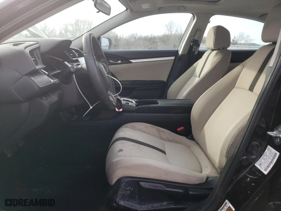 2018 Honda Civic Sedan EX with VIN 2HGFC2F73JH591280, listed as a Copart auction lot 45694855 with 80,610 mi miles and Salvage Title. Bid and sale history available at carsss.com. Image 7.