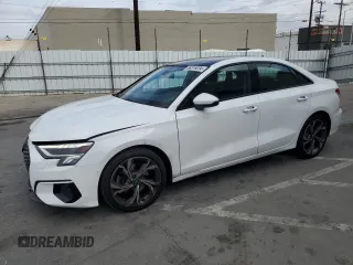 2023 Audi A3 Premium with VIN WAUAUDGY9PA035231, listed as a Copart auction lot 86319234 with 19,740 mi miles and Salvage Title. Bid and sale history available at carsss.com. Image 1.