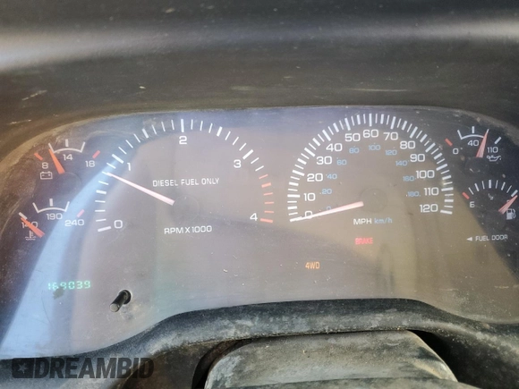 1999 Dodge Ram 2500 with VIN 1B7KF236XXJ528197, listed as a Copart auction lot 81617654 with 169,039 mi miles and Salvage Title. Bid and sale history available at carsss.com. Image 9.
