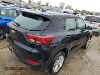 2021 Chevrolet TrailBlazer LS with VIN KL79MMS21MB086136, listed as a Copart auction lot 82045263 with 27,163 mi miles and Salvage Title. Bid and sale history available at DreamBid. Image 3.