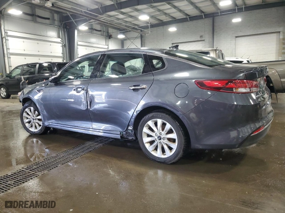 2018 Kia Optima S with VIN 5XXGT4L34JG243894, listed as a Copart auction lot 46750955 with 64,212 mi miles and Salvage Title. Bid and sale history available at carsss.com. Image 2.