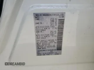 2018 Nissan Pathfinder SV with VIN 5N1DR2MM6JC646848, listed as a Copart auction lot 57461455 with 107,947 mi miles and Salvage title. Bid and sale history available at DreamBid. Image 13.