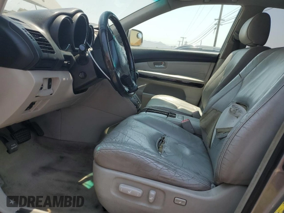 2005 Lexus RX 330 with VIN JTJGA31U050059147, listed as a Copart auction lot 64481685 with 185,305 mi miles and Salvage title. Bid and sale history available at DreamBid. Image 7.