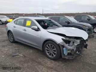 2019 Acura TLX with VIN 19UUB1F3XKA009435, listed as a IAAI auction lot 40999644 with 65,811 mi miles. Bid and sale history available at carsss.com. Image 1.