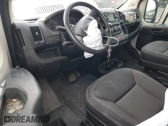 2018 Ram ProMaster Cargo with VIN 3C6TRVDG8JE142538, listed as a Copart auction lot 81905134 with 85,675 mi miles and Salvage Title. Bid and sale history available at DreamBid. Image 8.