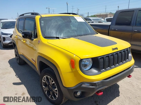 2023 Jeep Renegade Trailhawk with VIN ZACNJDC14PPP66216, listed as a IAAI auction lot 42000920 with 36,048 mi miles and . Bid and sale history available at DreamBid. Image 1.