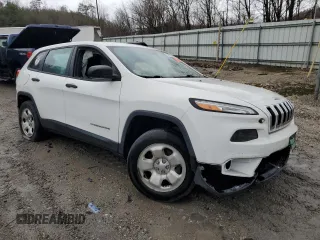 2017 Jeep Cherokee Sport with VIN 1C4PJMAB3HW562194, listed as a Copart auction lot 42498255 with 0 mi miles and Salvage Title. Bid and sale history available at carsss.com. Image 4.