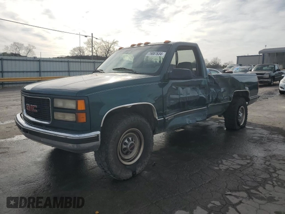 1997 GMC Sierra 1500 with VIN 1GTGC24JXVE524979, listed as a Copart auction lot 79087634 with 170,567 mi miles and Salvage Title. Bid and sale history available at DreamBid. Image 1.