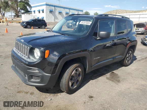 2017 Jeep Renegade Sport with VIN ZACCJBAB5HPG21181, listed as a Copart auction lot 64287605 with 104,070 mi miles and Clean title. Bid and sale history available at DreamBid. Image 1.