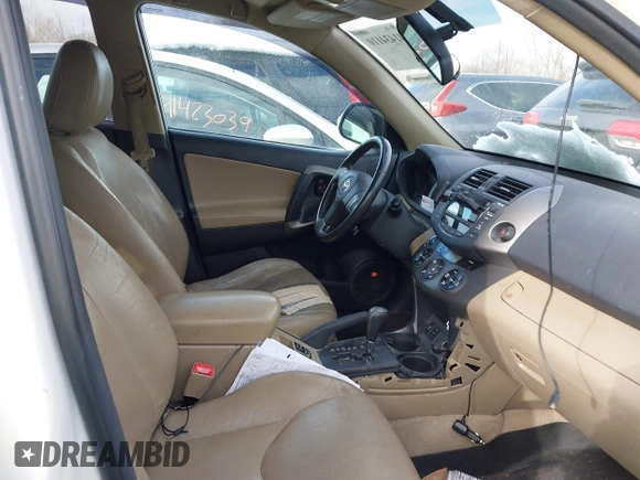 2010 Toyota RAV4 Ltd with VIN 2T3DK4DV7AW034751, listed as a IAAI auction lot 41434110 with 216,469 mi miles. Bid and sale history available at carsss.com. Image 5.