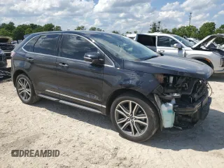 2019 Ford Edge Titanium with VIN 2FMPK4K99KBC20522, listed as a Copart auction lot 61953775 with 61,607 mi miles and Salvage title. Bid and sale history available at DreamBid. Image 4.