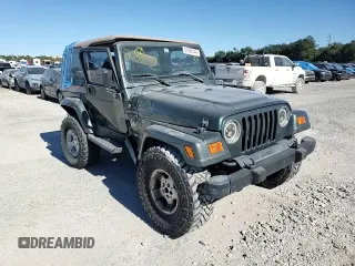 2002 Jeep Wrangler Sahara with VIN 1J4FA59S02P761365, listed as a Copart auction lot 81899144 with 208,429 mi miles and Salvage title. Bid and sale history available at DreamBid. Image 11.