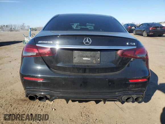 2022 Mercedes-Benz E 53 AMG with VIN W1KZF6BB2NB033056, listed as a Copart auction lot 47609075 with 28,661 mi miles and Salvage Title. Bid and sale history available at DreamBid. Image 6.