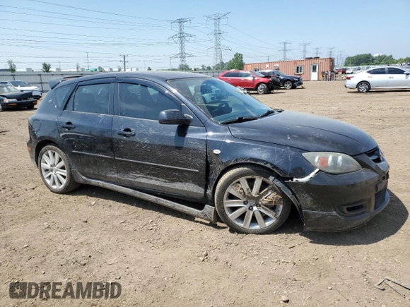 2007 Mazda 3 Mazdaspeed3 Sport with VIN JM1BK34LX71728213, listed as a Copart auction lot 59365595 with 137,170 mi miles and Salvage title. Bid and sale history available at DreamBid. Image 4.