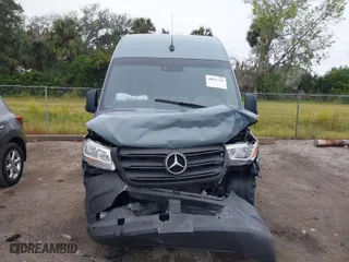 2024 Mercedes-Benz Sprinter Cargo Van with VIN W1Y4NDHY4RT175198, listed as a IAAI auction lot 40985766 with 1 mi miles. Bid and sale history available at carsss.com. Image 12.