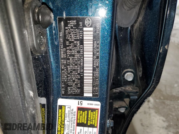 2019 Toyota Camry LE with VIN 4T1B11HK6KU799839, listed as a Copart auction lot 49352455 with 29,628 mi miles and Salvage Title. Bid and sale history available at carsss.com. Image 15.