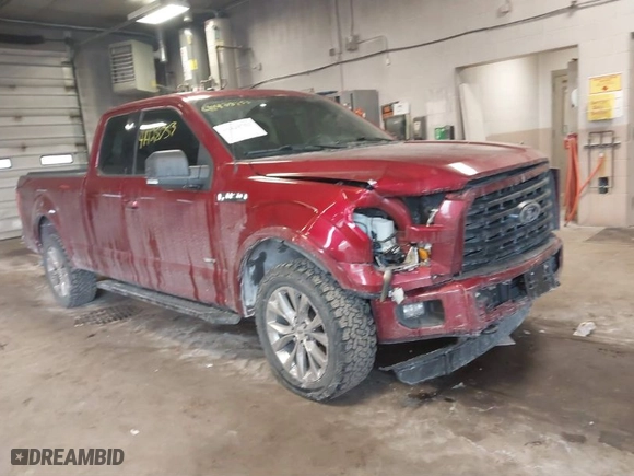 2015 Ford F-150 XLT with VIN 1FTEX1EP2FFC88977, listed as a IAAI auction lot 41428753 with 115,988 mi miles. Bid and sale history available at carsss.com. Image 1.