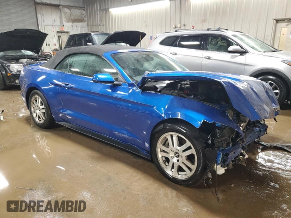 2017 Ford Mustang V6 with VIN 1FATP8EM2H5228637, listed as a Copart auction lot 43769155 with 29,259 mi miles and Salvage Title. Bid and sale history available at carsss.com. Image 4.