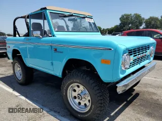 1969 Ford Bronco with VIN U15GLE92472, listed as a Copart auction lot 55164735 with 1,521 mi miles and Salvage title. Bid and sale history available at DreamBid. Image 4.