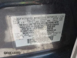 2013 Nissan Sentra SV with VIN 3N1AB7AP6DL707215, listed as a IAAI auction lot 41684144 with 130,726 mi miles and . Bid and sale history available at DreamBid. Image 9.