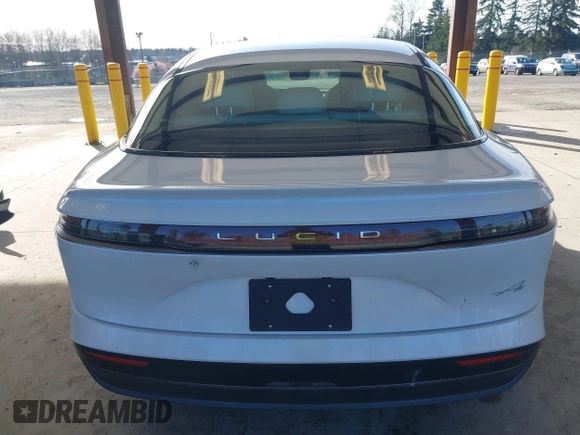 2024 Lucid Air Pure with VIN 50EA1PGA1RA007535, listed as a IAAI auction lot 41879547 with 2,497 mi miles. Bid and sale history available at carsss.com. Image 17.