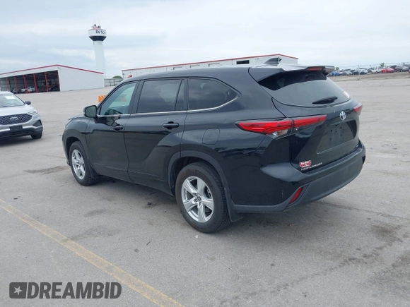 2023 Toyota Highlander L with VIN 5TDKDRBH2PS515299, listed as a IAAI auction lot 42336203 with 23,301 mi miles and . Bid and sale history available at DreamBid. Image 3.