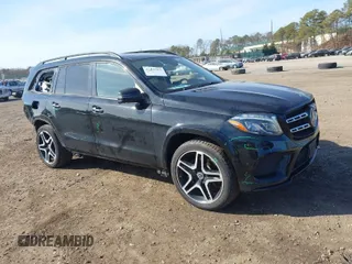 2018 Mercedes-Benz GLS 550 z VIN 4JGDF7DE4JB000468, wystawiony jako IAAI lot #41749362 z przebiegiem 106 839 mil mil oraz . Historia ofert i sprzedaży dostępna na DreamBid. Obrazek 1.