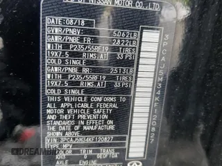 2019 Infiniti QX50 Essential z VIN 3PCAJ5M34KF120827, wystawiony jako Copart lot #57770895 z przebiegiem 145 537 mil mil oraz Szkoda całkowita • Salvage title. Historia ofert i sprzedaży dostępna na DreamBid. Obrazek 13.