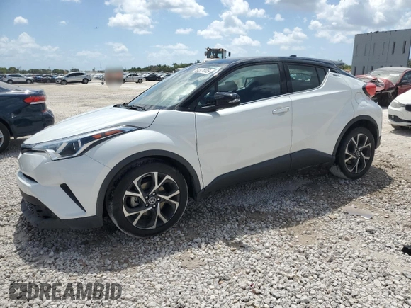 2019 Toyota C-HR XLE with VIN NMTKHMBX4KR100572, listed as a Copart auction lot 54371845 with 42,917 mi miles and Salvage Title. Bid and sale history available at DreamBid. Image 1.