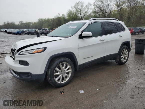 2016 Jeep Cherokee Limited z VIN 1C4PJMDSXGW105022, wystawiony jako Copart lot #54543745 z przebiegiem 130 626 mil mil oraz Szkoda całkowita • Salvage title. Historia ofert i sprzedaży dostępna na DreamBid. Obrazek 1.