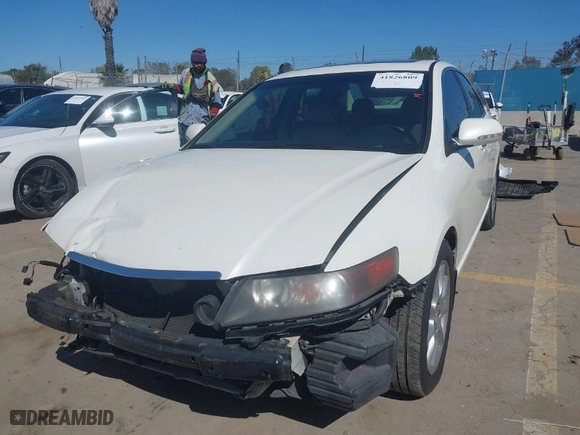 2005 Acura TSX with VIN JH4CL96955C034101, listed as a IAAI auction lot 41826809 with NaN miles. Bid and sale history available at carsss.com. Image 2.