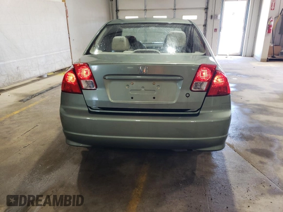 2004 Honda Civic VP with VIN 1HGES16334L015427, listed as a Copart auction lot 55235815 with 183,744 mi miles and Salvage title. Bid and sale history available at DreamBid. Image 6.