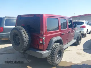 2022 Jeep Wrangler Unlimited High Tide with VIN 1C4HJXDG1NW119356, listed as a IAAI auction lot 41525063 with 18,025 mi miles and . Bid and sale history available at DreamBid. Image 4.