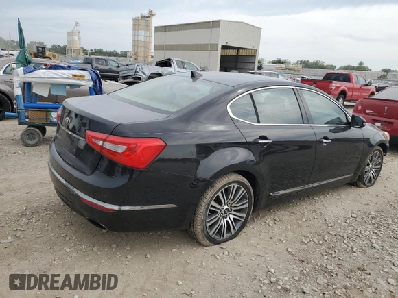 2014 Kia Cadenza Premium with VIN KNALN4D73E5126227, listed as a Copart auction lot 68291274 with 137,437 mi miles and Salvage Title. Bid and sale history available at carsss.com. Image 3.